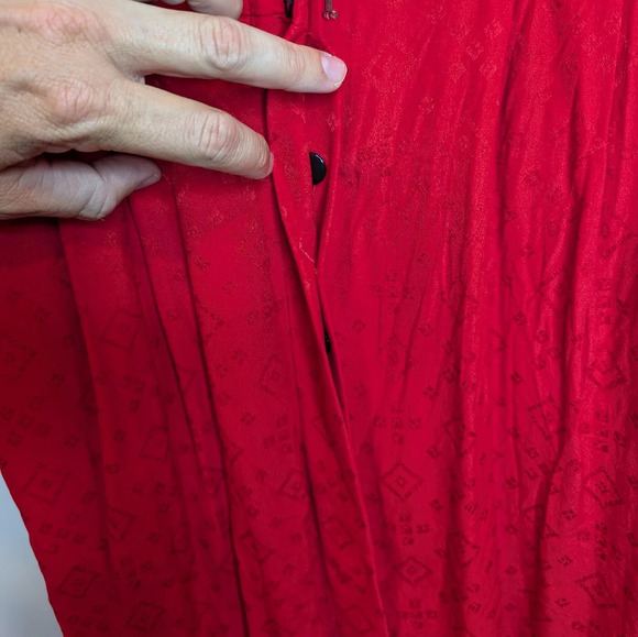 Liz Claiborne Red Midi Dress - Picture 5 of 8